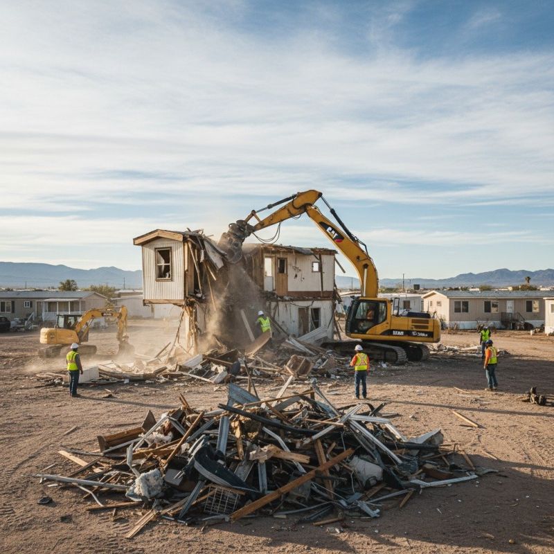 Trailer Home Demolition in Sacramento, CA